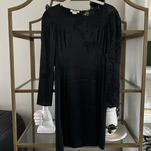 Helmut lang black silk dress